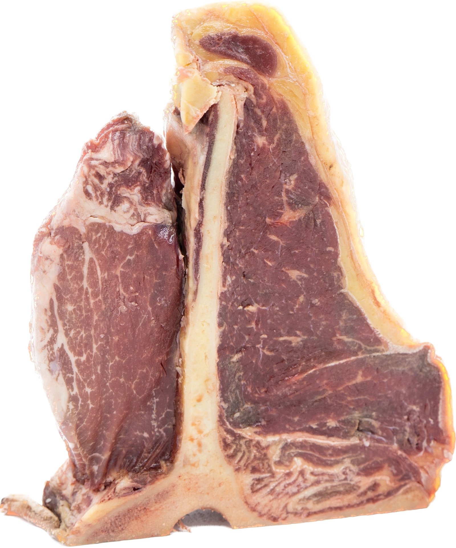 T-bone de vacuno curado