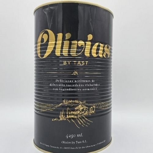 Aceitunas verdes deshuesadas Gordal de calibre grande en aceite de oliva.
