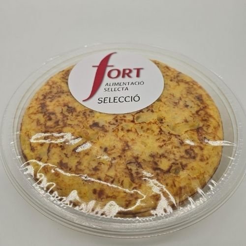 TORTILLA DE PATATAS CON CEBOLLA CARAMELIZADA