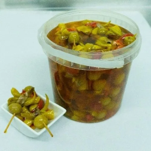 Gilda de anchoa picante elaborada de manera artesanal